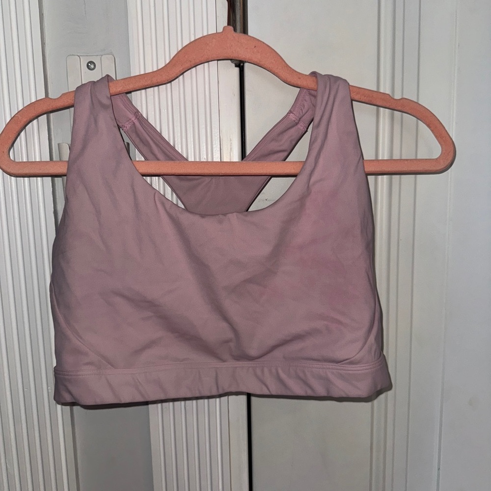 BABY PINK ATHLETA SPORTS BRA | Large D-DD running bra